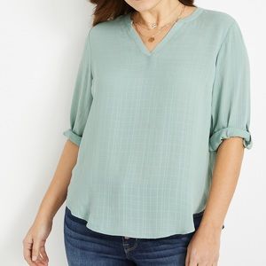 Maurice’s | 3/4 Sleeve Popover Blouse